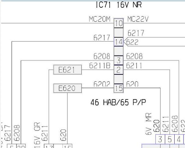 标致206门锁电路图