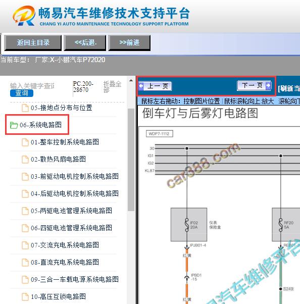 2020年小鹏汽车P7  系统电路图