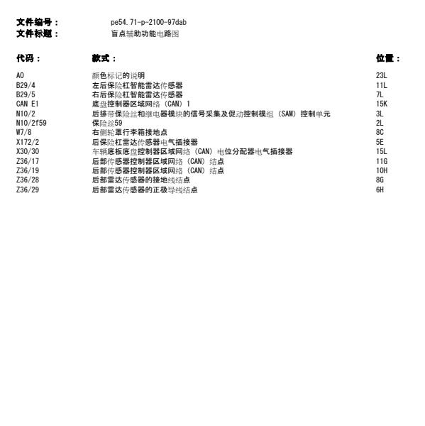 2016年奔驰E260盲点辅助的电路图
