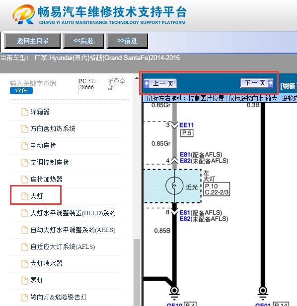 2014-2016年现代格越  灯光电路图