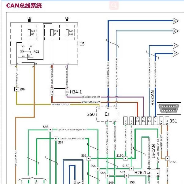 2019年观致5通讯电路图