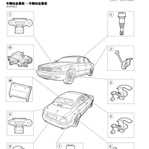 2006-2009年捷豹XJ底盘升降系统维修手册
