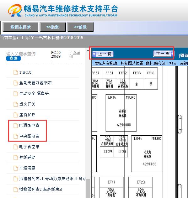 2018-2019森雅R9  保险盒说明
