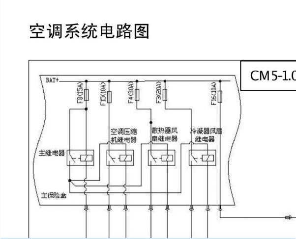 2010年长安之星空调电路图
