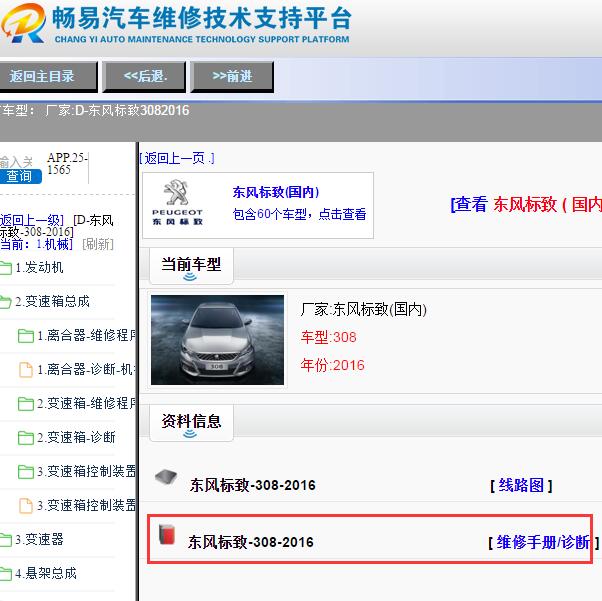 2016年标致308变速箱维修手册