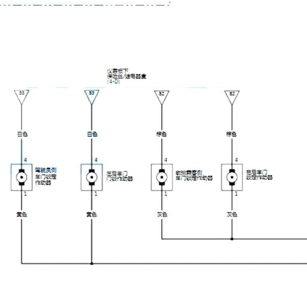 2015年本田锋范门锁电路图
