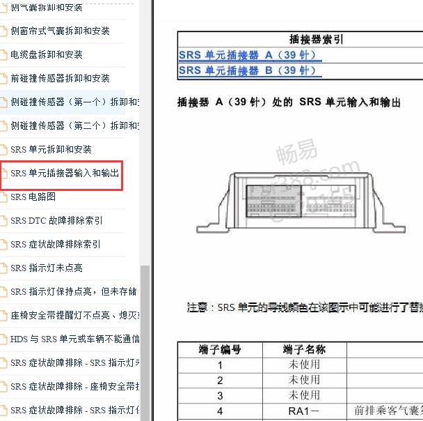2016-2018年本田雅阁气囊针脚资料.