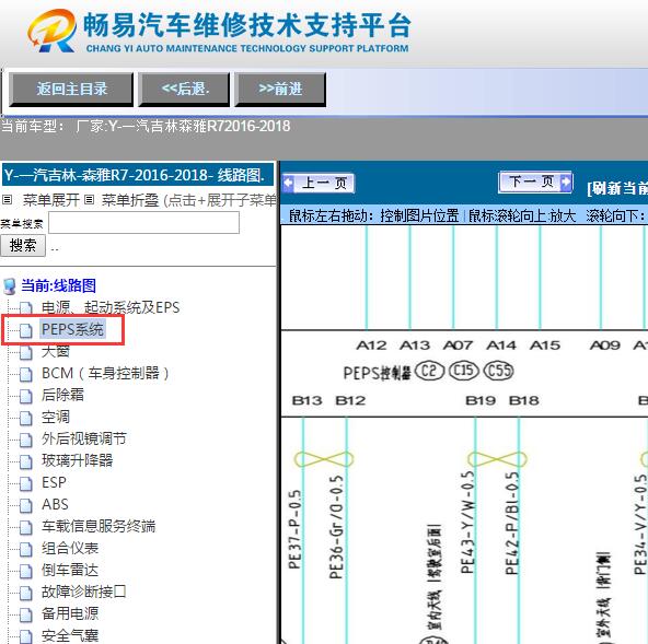 2016-2018年森雅R7  智能钥匙电路图