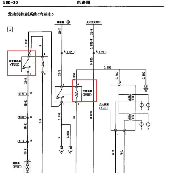 猎豹黑金刚4G64发动机电路图.