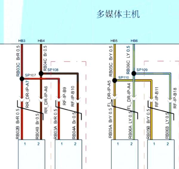 2019年大乘G60S导航系统电路图