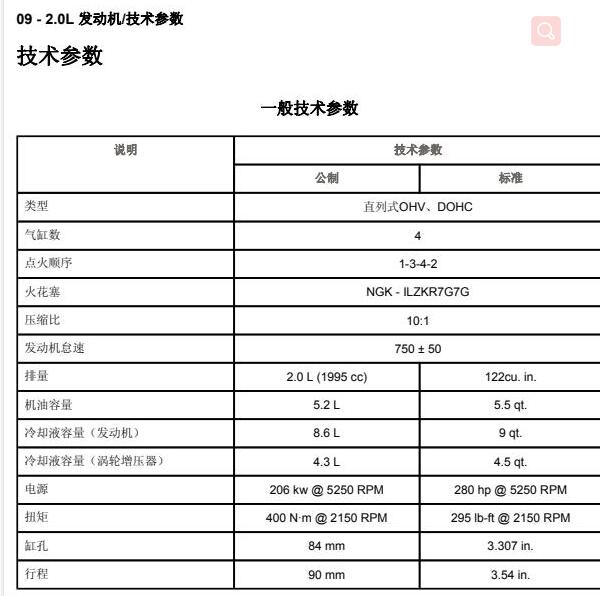 2019年吉普大指挥官2.0发动机维修手册