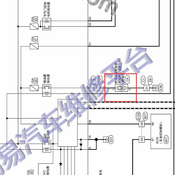 2014-2015年日产途乐 VQ56发动机油泵电路图