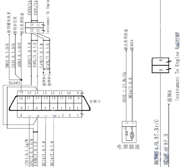 2012年长安奔奔MINI OBD诊断针脚