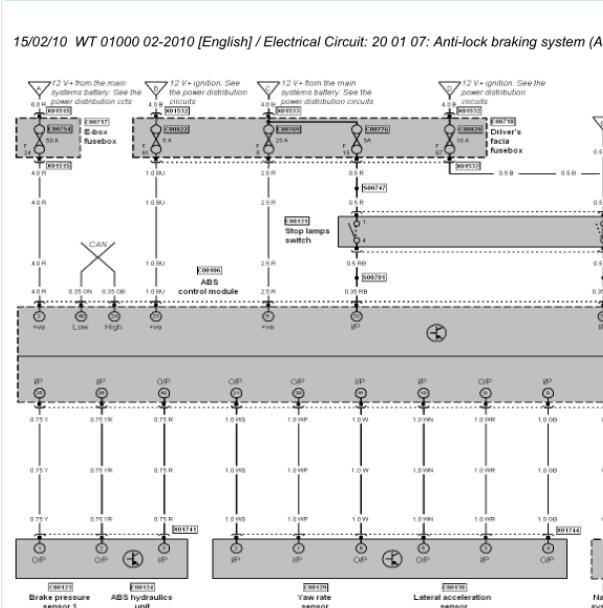 2006年宾利飞驰ABS电路图