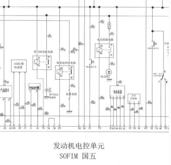 2010-2015年依维柯宝迪发动机电路图