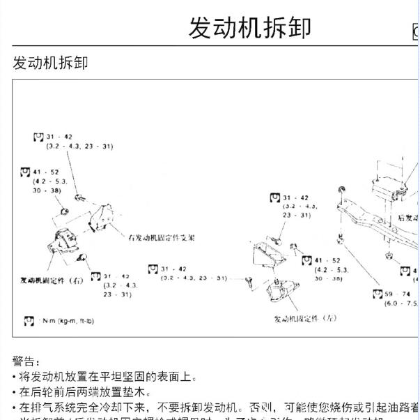 CYQD80-E4柴油发动机维修手册