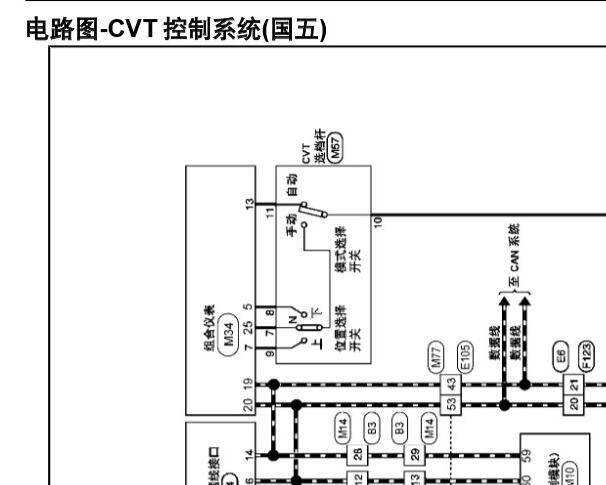 2018年日产启辰T90变速箱电路图