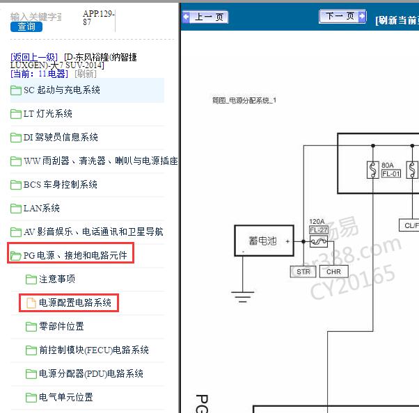 2013年纳智捷大7保险电路图
