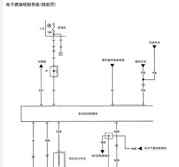 2013年昌河北斗星发动机电路图