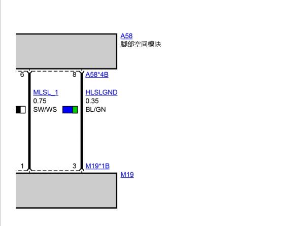 2014年宝马525Li 脚部空间电路图