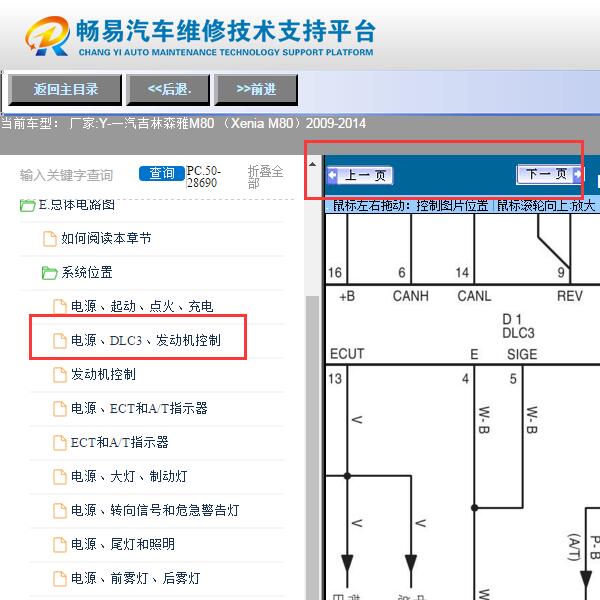 2014年森雅M80 网络电路图