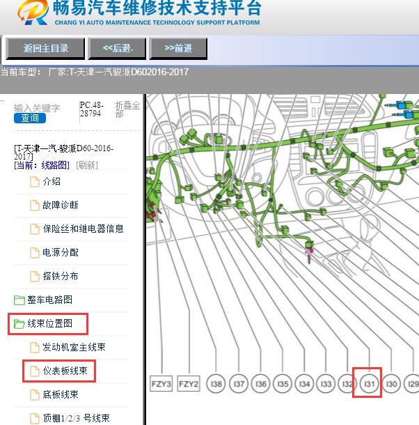 2016-2017年天津一汽-骏派D60热门电阻位置