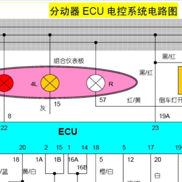 日产锐骐皮卡  四驱电路图