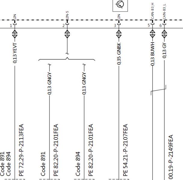 2022年奔驰C260L前SAM电路图
