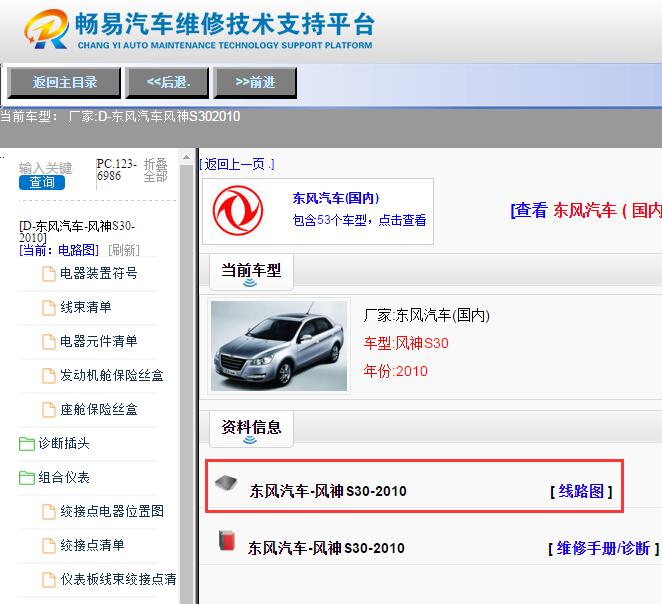 2010年东风风神S30电路图