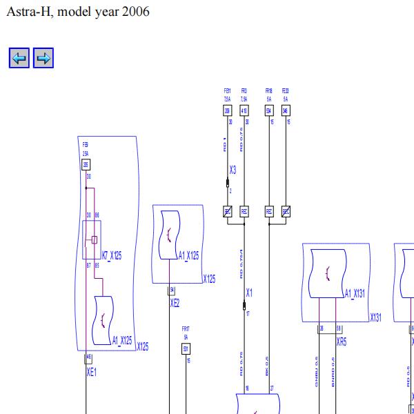 2006年欧宝雅特  仪表电路图