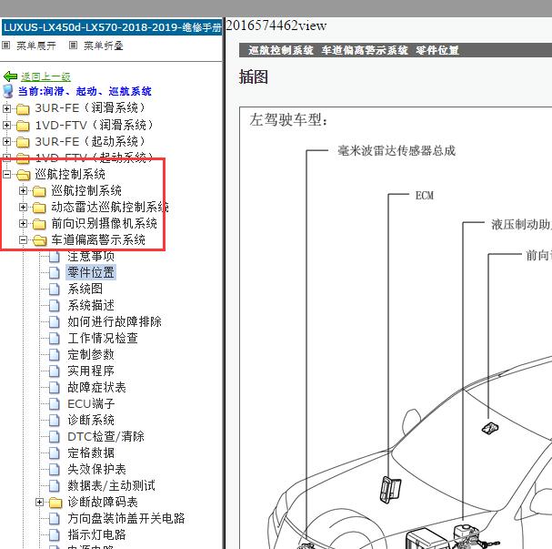 2018-2019年雷克萨斯LX570 FCM模块维修手册