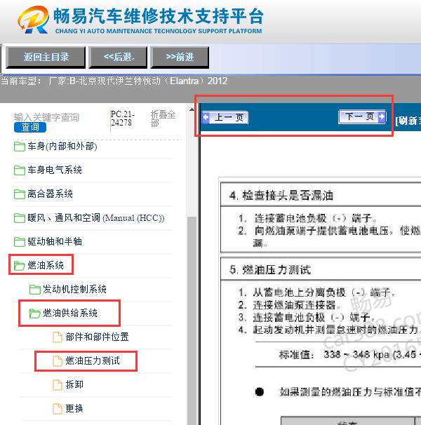 2012年现代伊兰特  汽油压力