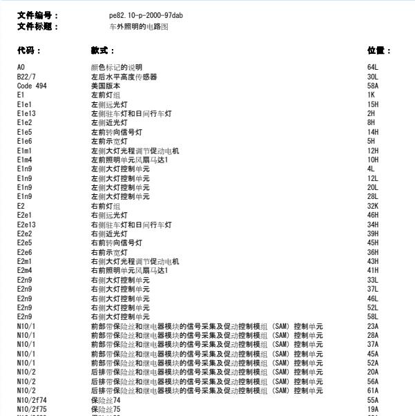 2011年奔驰E200L大灯电路图