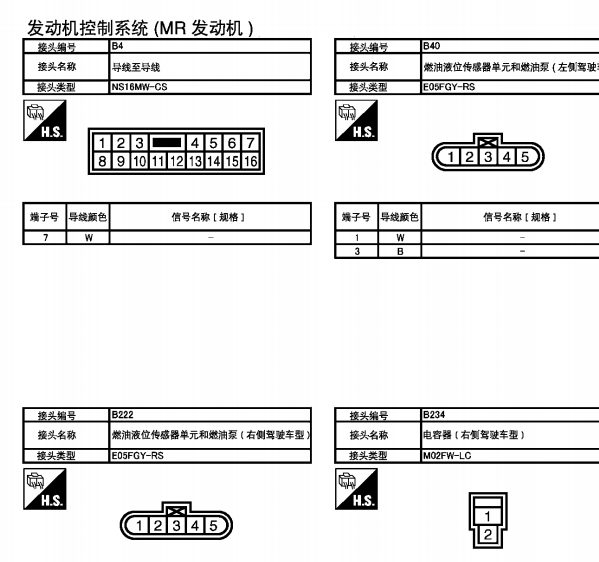 2013年日产天籁发动机针脚