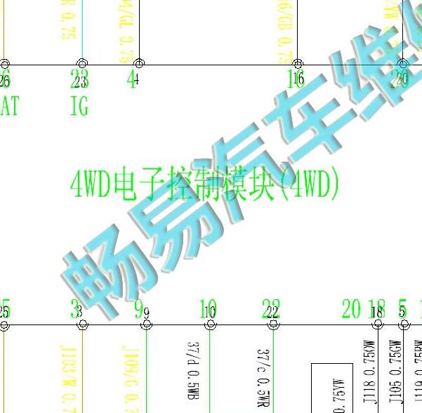 2017-2019年江铃宝典四驱电路图