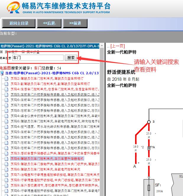 2021年大众帕萨特便捷舒适系统电路图