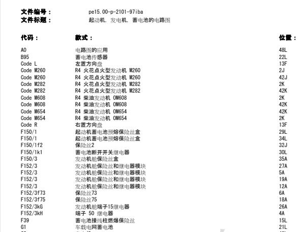奔驰A200L起动电路图