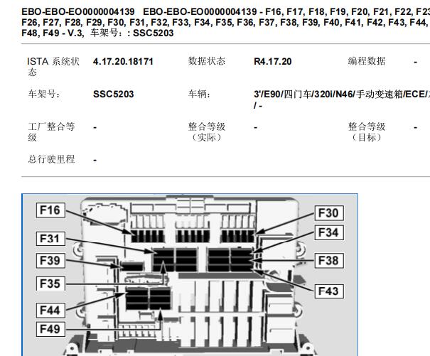 2009年宝马318i 制动信号灯保险丝资料