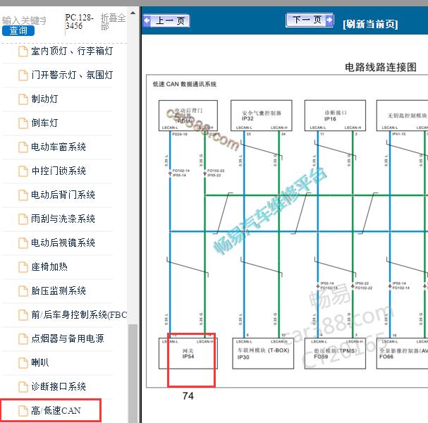 2017年众泰SR9 网关线束名称.