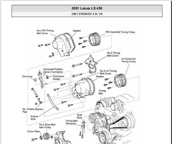 2001年雷克萨斯LS430发动机维修手册