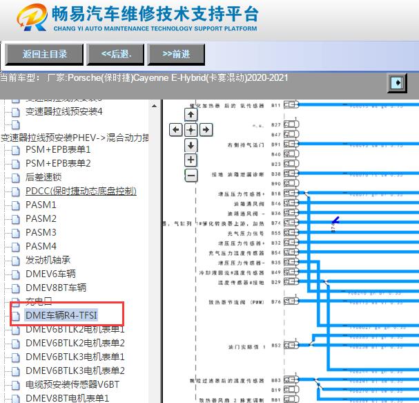 2020-2021年保时捷卡宴冷却液温度传感器电路图和位置