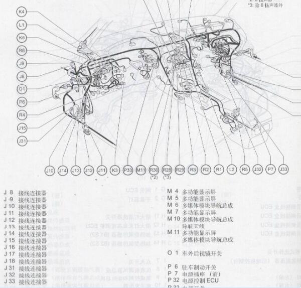 2005年丰田皇冠全车元件位置图