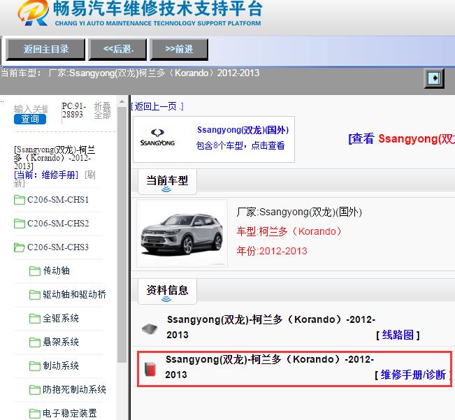 Ssangyong(双龙)-柯兰多（Korando）-2012-2013[ 维修手册/诊断 ]