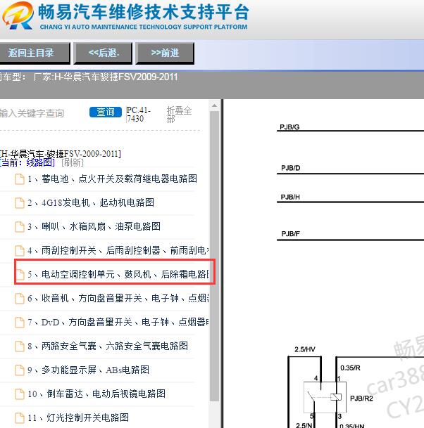 2009-2011年骏捷FSV空调电路图