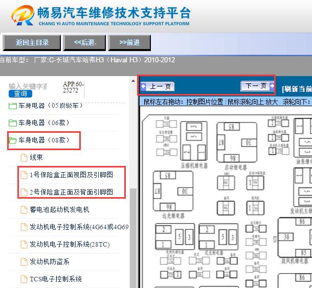 2010-2012年哈弗H3保险丝盒资料