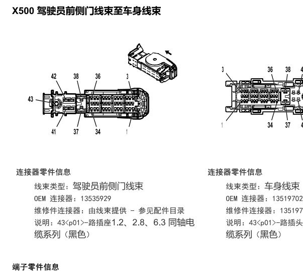 2019年凯迪拉克XT5左前门针脚