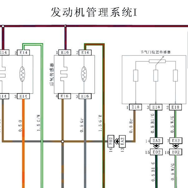 乐途LF475Q发动机节气门电路图