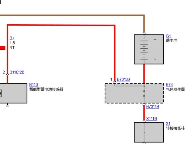 2014年宝马X5蓄电池电路图