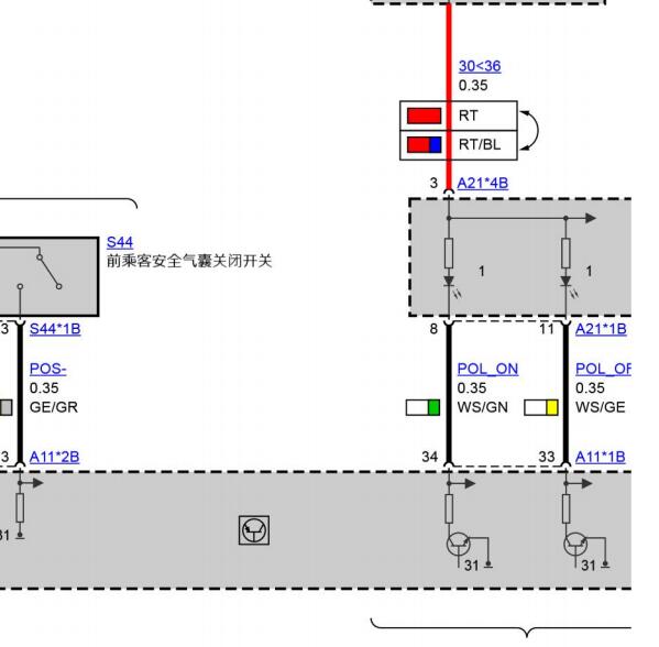 2019年宝马X5气囊电路图