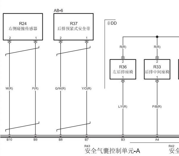 奔腾NAT安全气囊/高压配电电路图和位置